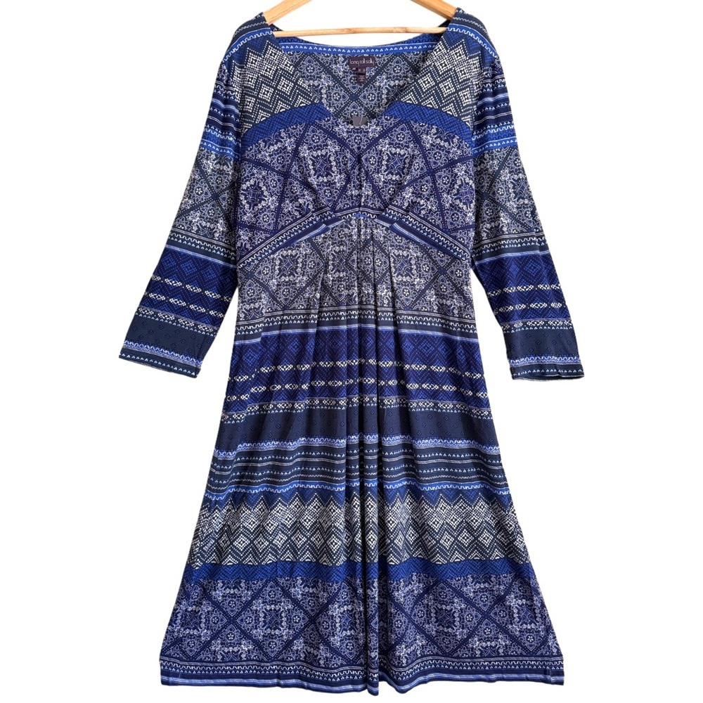 LONG TALL SALLY Lightweight Stretchy Supersoft Boho Casual Midi Dress Sz 14 NWT